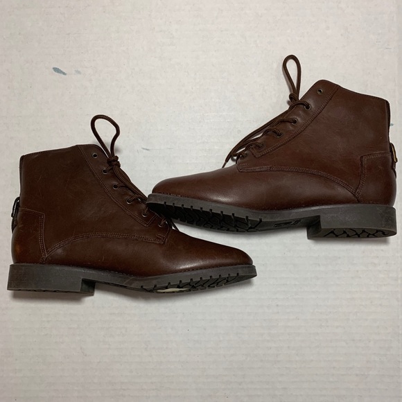 Danexx Shoes - Danexx Brown Leather Lace-Up Bootie, Size 7